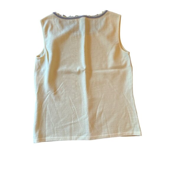 Escada Womens Merino Wool Sleeveless Top Size 36 Yellow - Picture 5 of 6